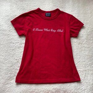 Vintage Aeropostale “I Know What Boys Like” Boxy Tee